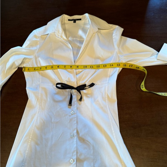 EUC Gucci Blouse Off White with Black tie at front Size 38 - Picture 5 of 6
